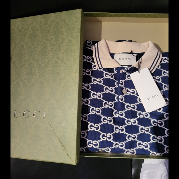 Authentic Gucci GG Monogram Motif Embroidered Tshirt - Picture 4 of 10